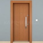 KM101ÇK Ahşap Tik Çelik Kapı