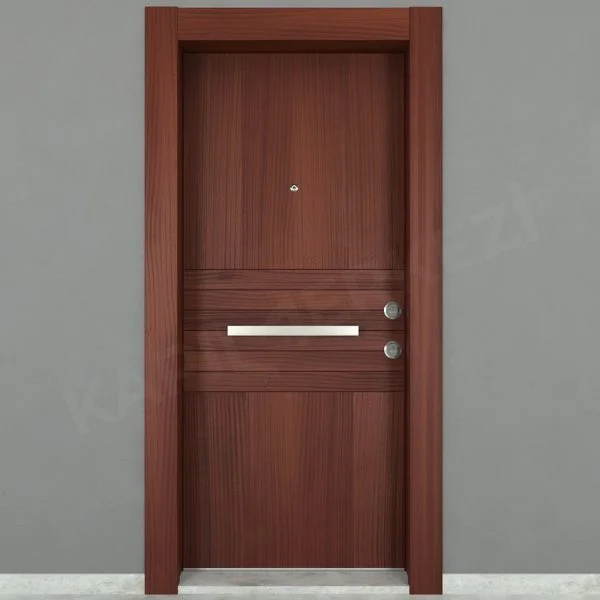 KM102CK Ahşap Maun Kaplama Çelik Kapı