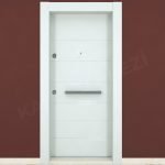 KM111CK Ahşap Lake Beyaz Renk Çelik Kapı