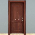 KM205CK Ahşap Maun Kaplama Çelik Kapı