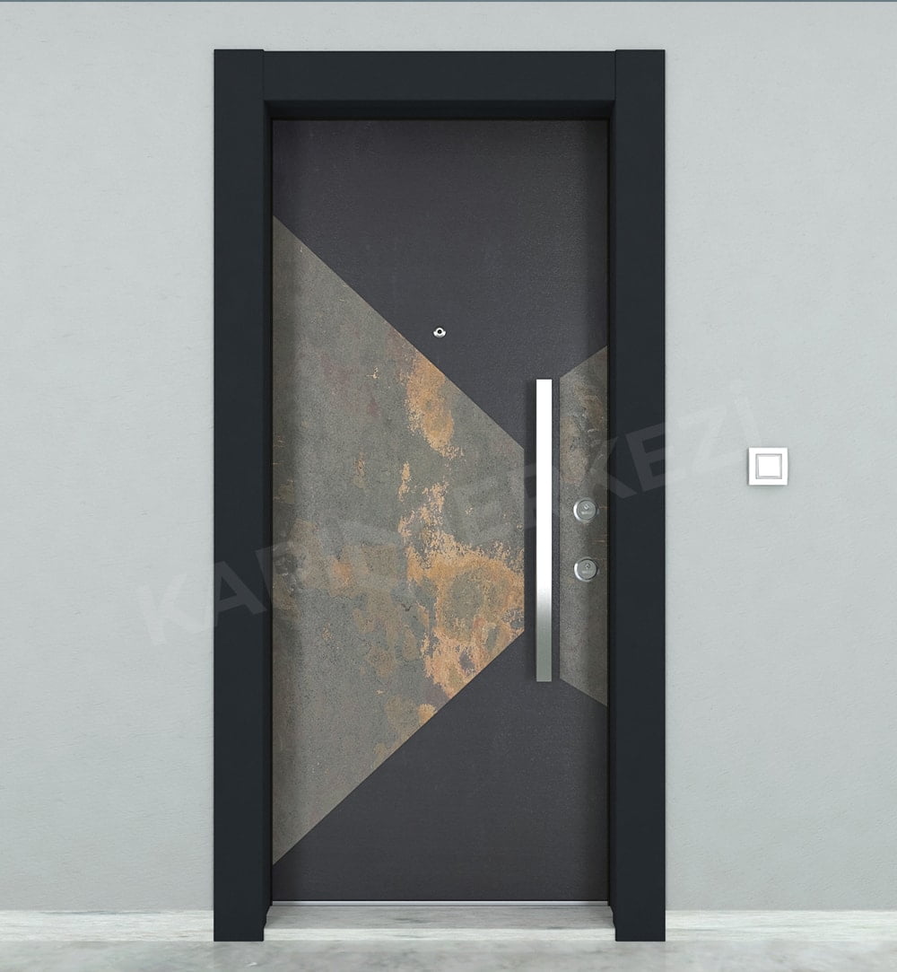 KM216CK Doğal Taş Çelik Kapı KM216CK Doğal Taş Çelik Kapı