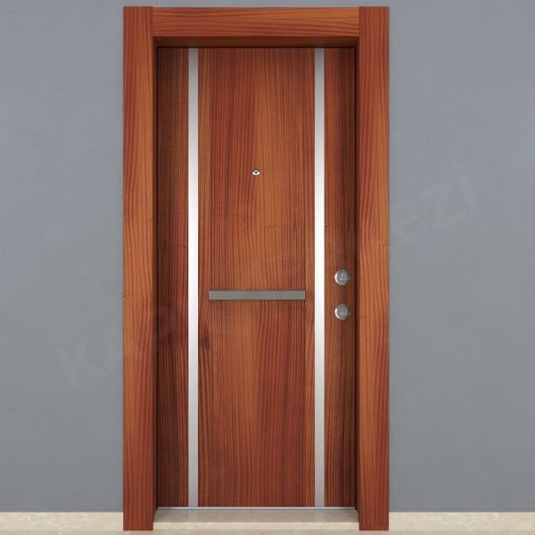 KM308CK Ahşap Maun Çelik Kapı