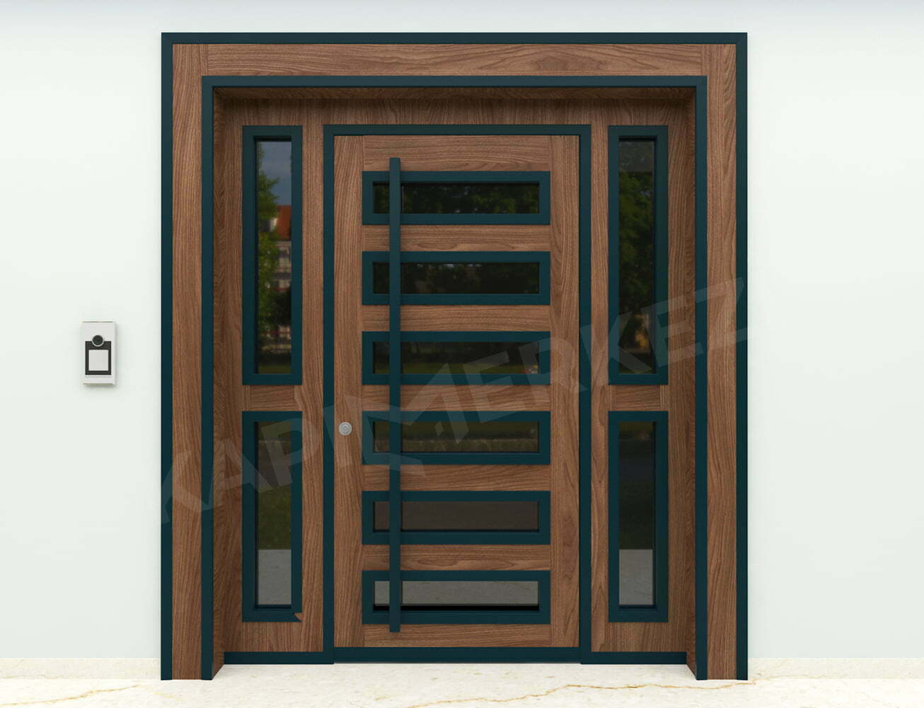 KM403BK Model Bina Giriş Kapısı KM403BK Model Bina Giriş Kapısı