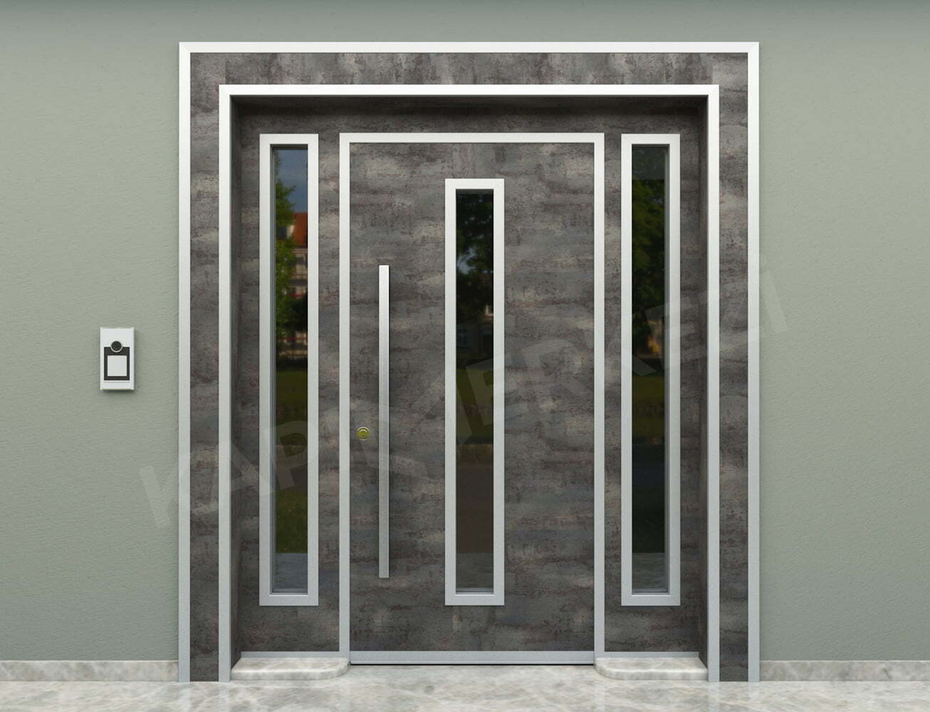 KM413BK Model Bina Giriş Kapısı KM413BK Model Bina Giriş Kapısı