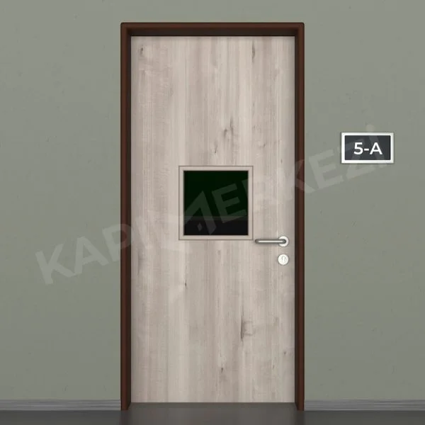 KM815OK Model Alüminyum Kasa Laminat Kapı, Okul Kapısı, Sınıf Kapısı, Hastane Kapısı