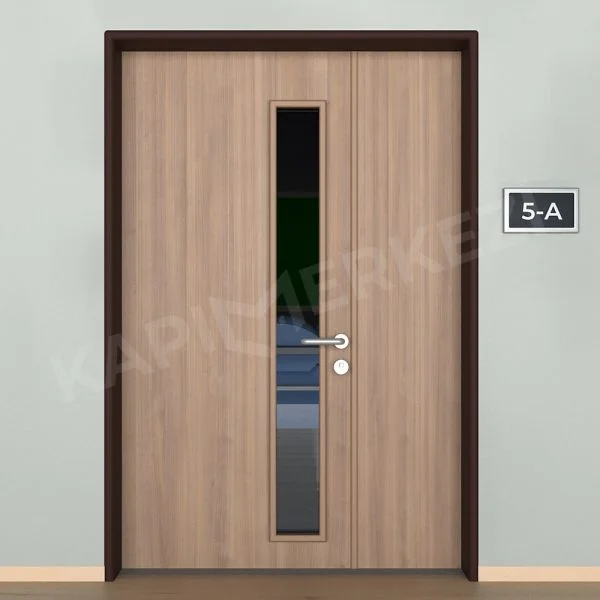 KM818OK Model Alüminyum Kasa Laminat Kapı, Okul Kapısı, Sınıf Kapısı, Hastane Kapısı