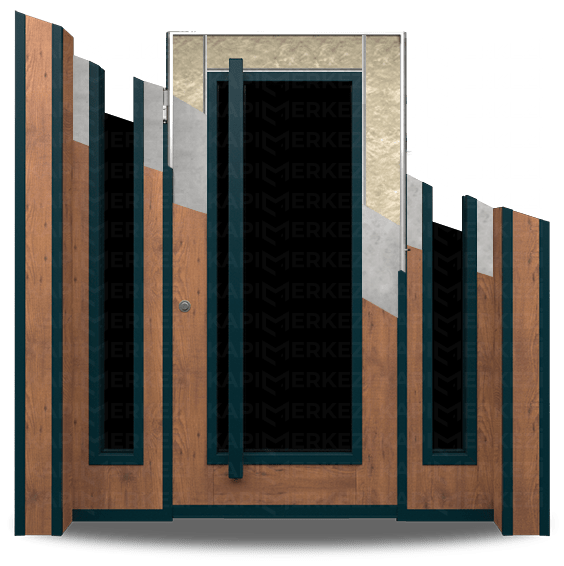 KM 413 Model 8 Bina Giriş Kapısı Detayı