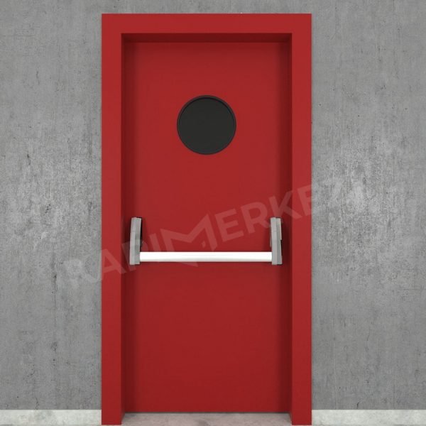 KM602YK Yangın Kapısı Yuvarlak Camlı